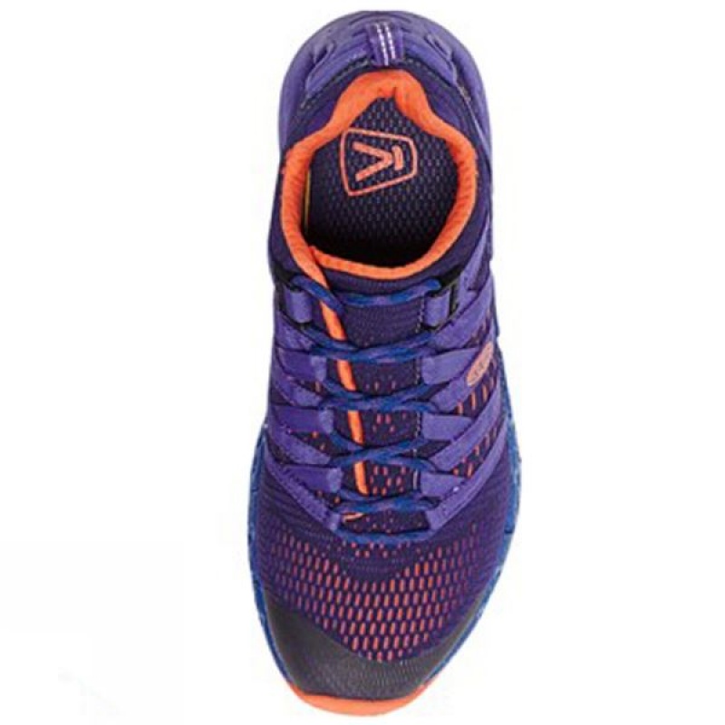 Men's Keen Versago Approach Shoes Purple / Orange India | IQ58-933