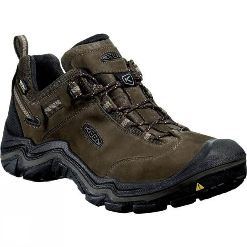 Men's Keen Wanderer Waterproof Approach Shoes Dark Grey India | EY57-877