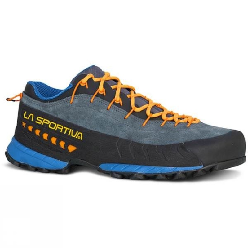 Men\'s La Sportiva TX4 Approach Shoes Blue / Grey India | IN98-460