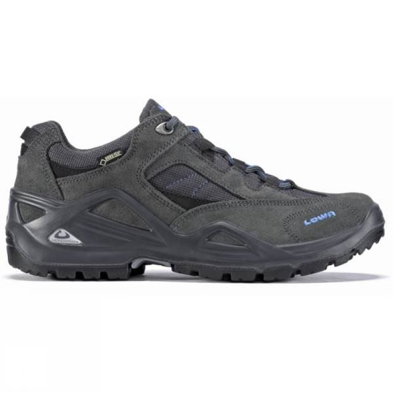 Men\'s Lowa Sirkos GTX Approach Shoes Dark Grey India | UV16-981