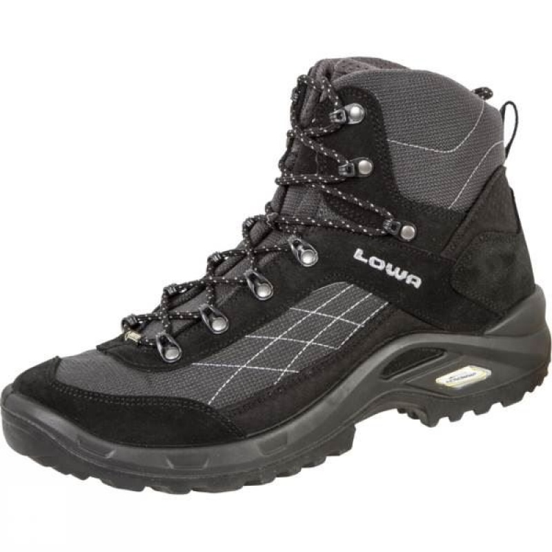 Men\'s Lowa Taurus GTX Mid Walking Boots Black India | WT30-075