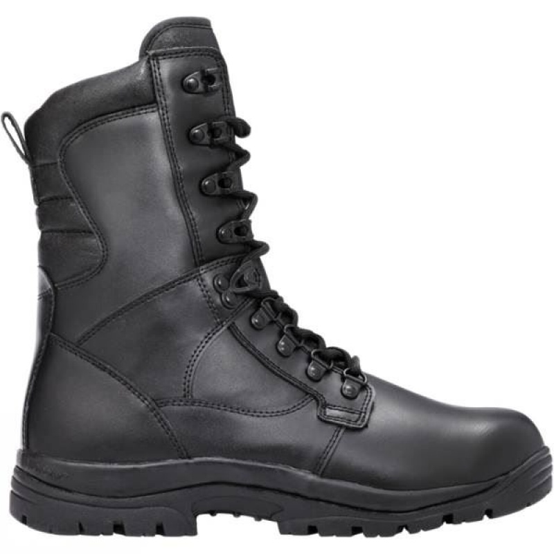 Men's Magnum Elite II Leather Walking Boots Black India | CI76-817