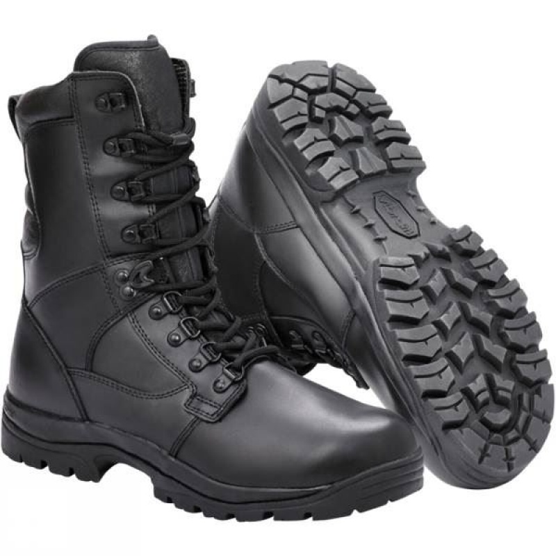 Men\'s Magnum Elite II Leather Walking Boots Black India | CI76-817