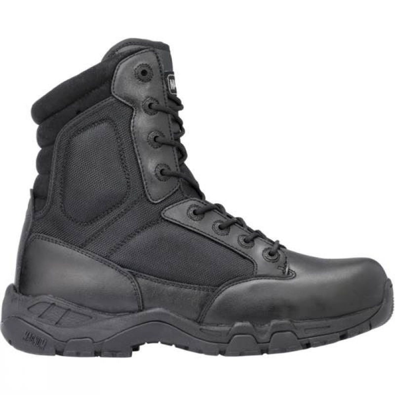 Men's Magnum Viper Pro 8.0 EN Leather Walking Boots Black India | JS15-605