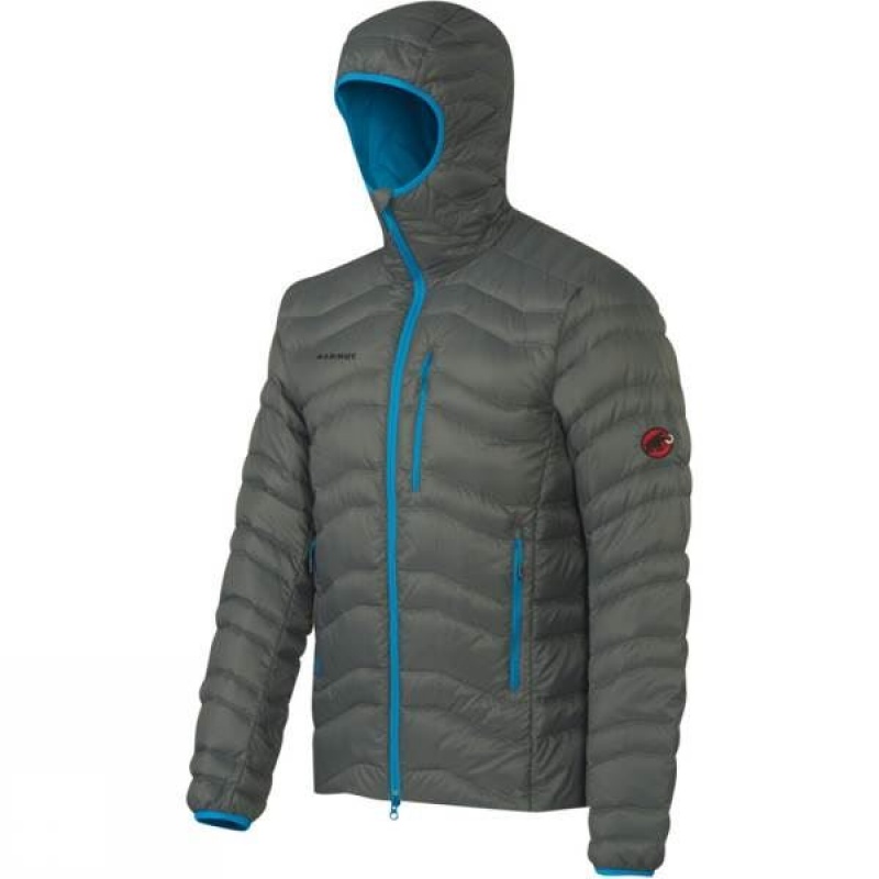 Men\'s Mammut Broad Peak IS Hooded Insulated Jackets Olive India | WQ93-022