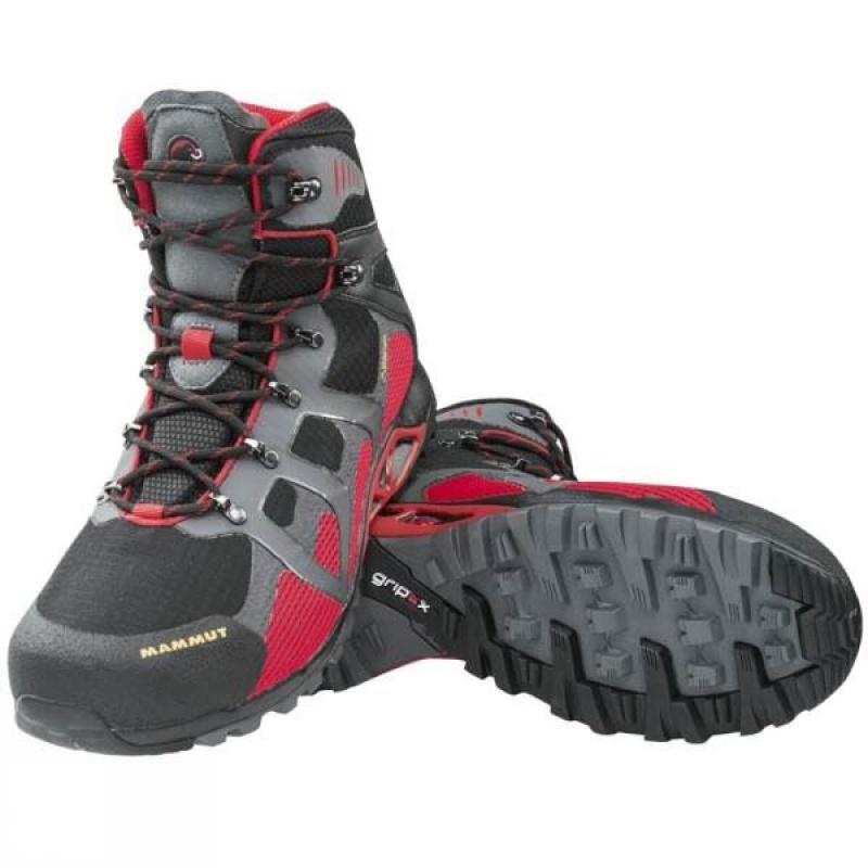 Men's Mammut Comfort High GTX Surround Walking Boots Grey / Pink India | VV80-023