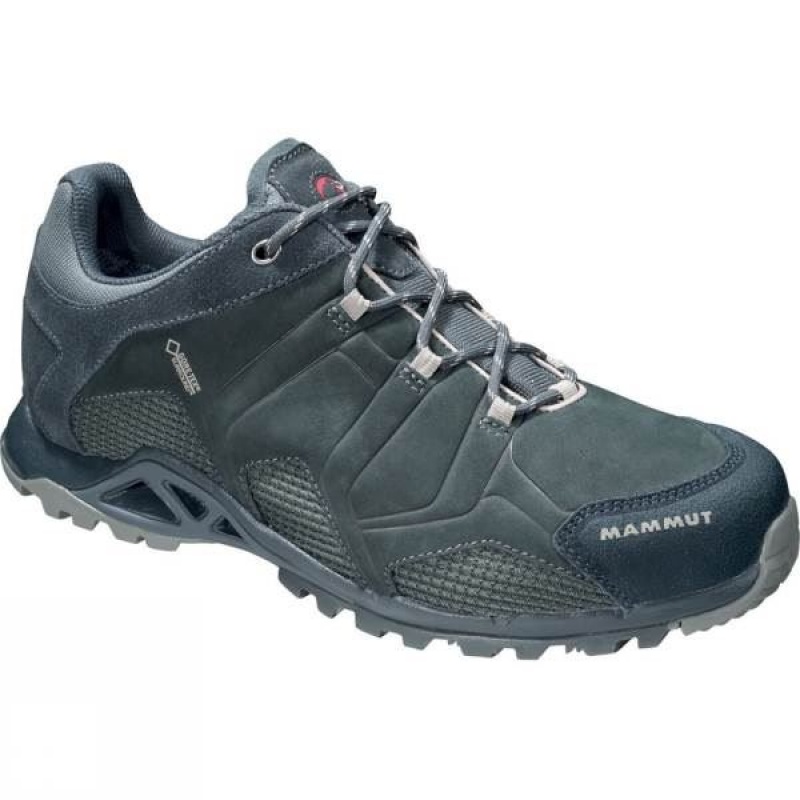 Men\'s Mammut Comfort Tour Low GTX Surround Approach Shoes Grey India | GU10-298