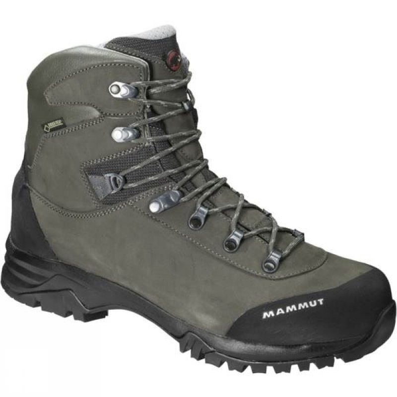 Men\'s Mammut Trovat Advanced High GTX Boot Approach Shoes Green / Grey India | KE00-279