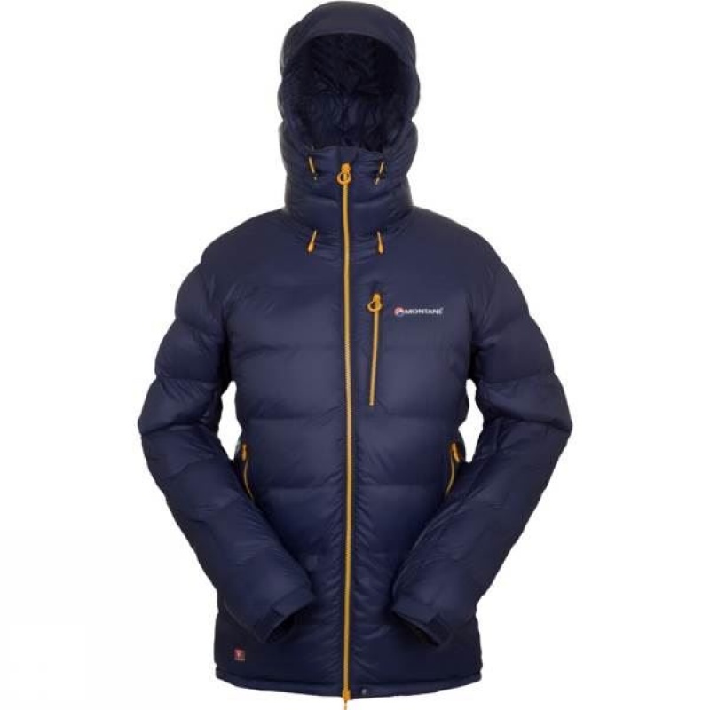 Men's Montane Black Ice Insulated Jackets Blue / Gold India | IL00-715