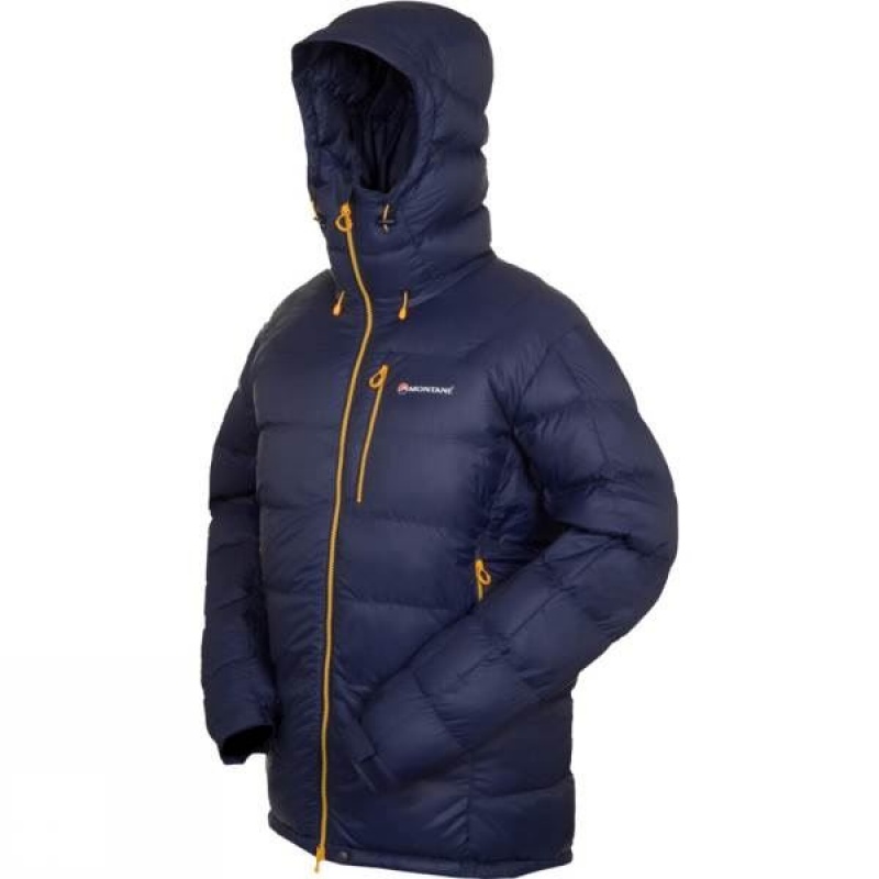 Men's Montane Black Ice Insulated Jackets Blue / Gold India | IL00-715