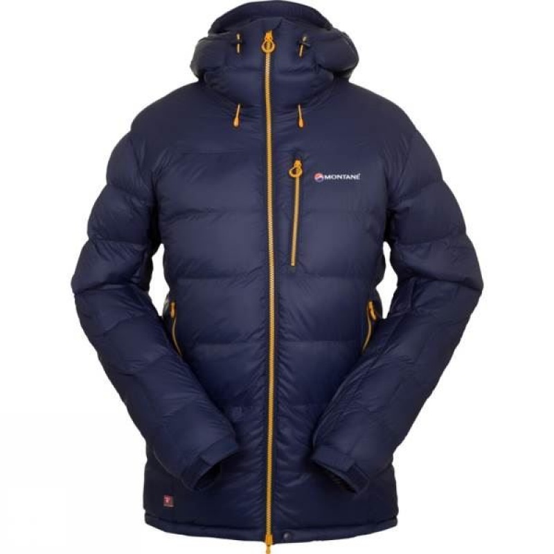 Men\'s Montane Black Ice Insulated Jackets Blue / Gold India | IL00-715