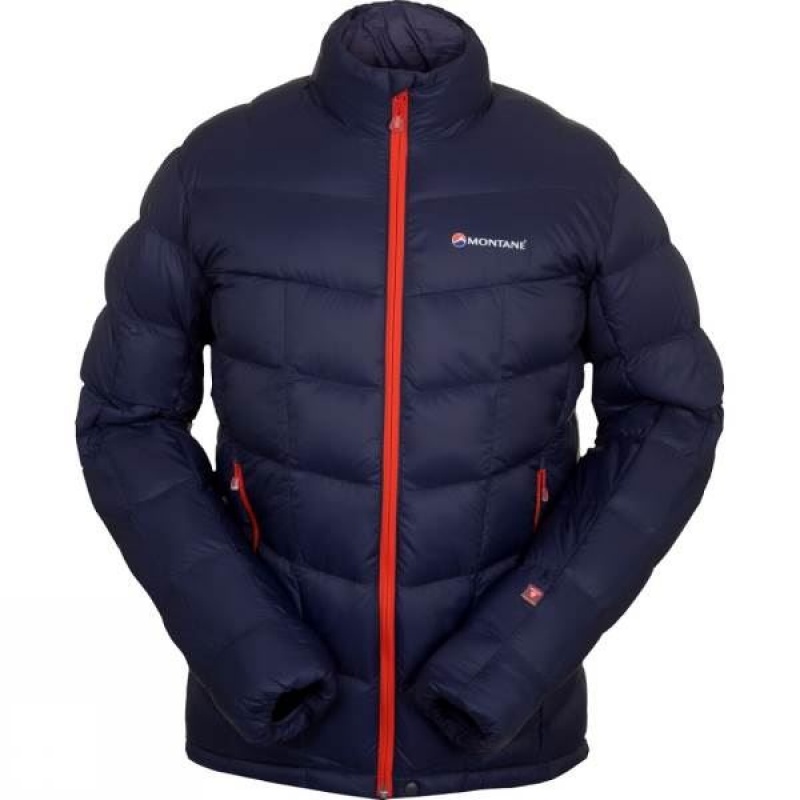 Men\'s Montane Blue Ice Insulated Jackets Navy India | JZ41-730