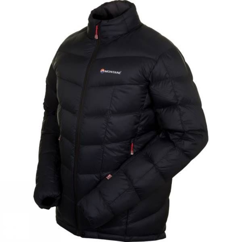 Men's Montane Blue Ice Insulated Jackets Black / Red India | PY26-933