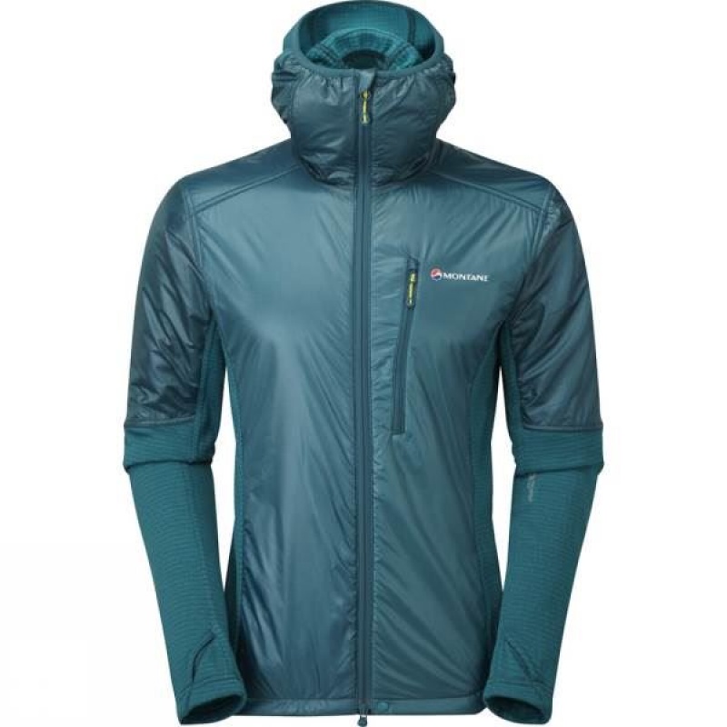 Men\'s Montane Fusion Alpha Insulated Jackets Green India | OL57-284