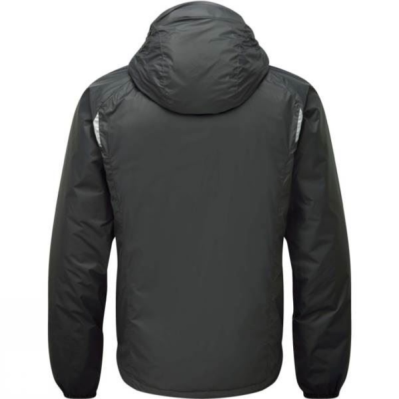 Men's Montane Prism Insulated Jackets Dark Grey / Orange India | RN12-066