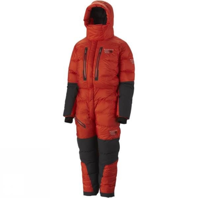 Men's Mountain Hardwear Absolute Zero Suit Insulated Jackets Orange India | OP85-974