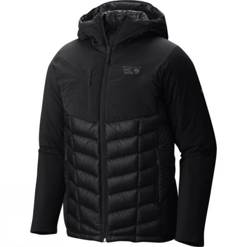 Men\'s Mountain Hardwear Supercharger Insulated Jackets Black India | LK68-839