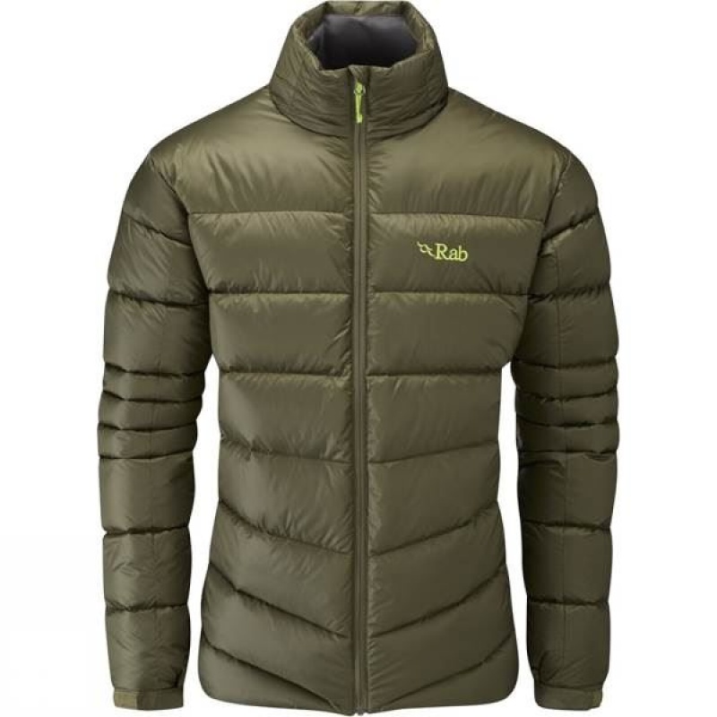 Men\'s Rab Cirque Insulated Jackets Dark Olive India | WN15-008