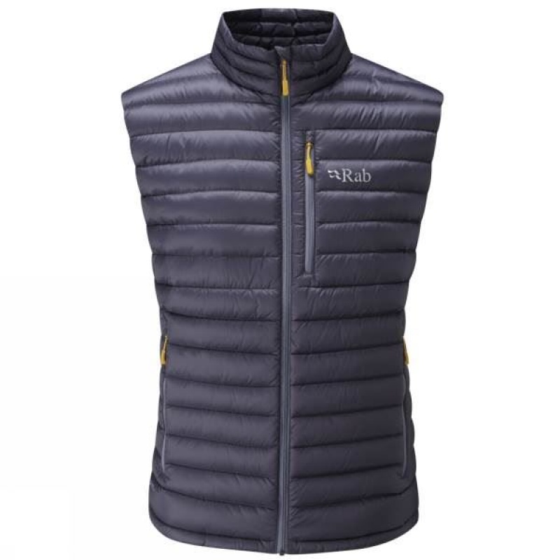 Men\'s Rab Microlight Vest Insulated Jackets Navy India | WM05-738