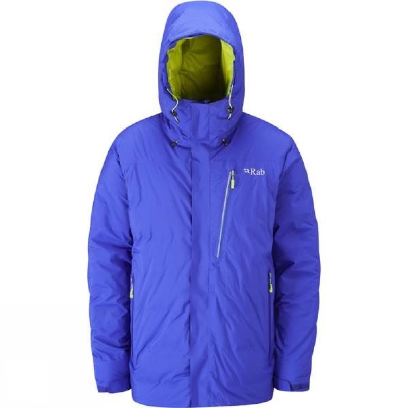 Men\'s Rab Resolution Insulated Jackets Blue India | XU45-428