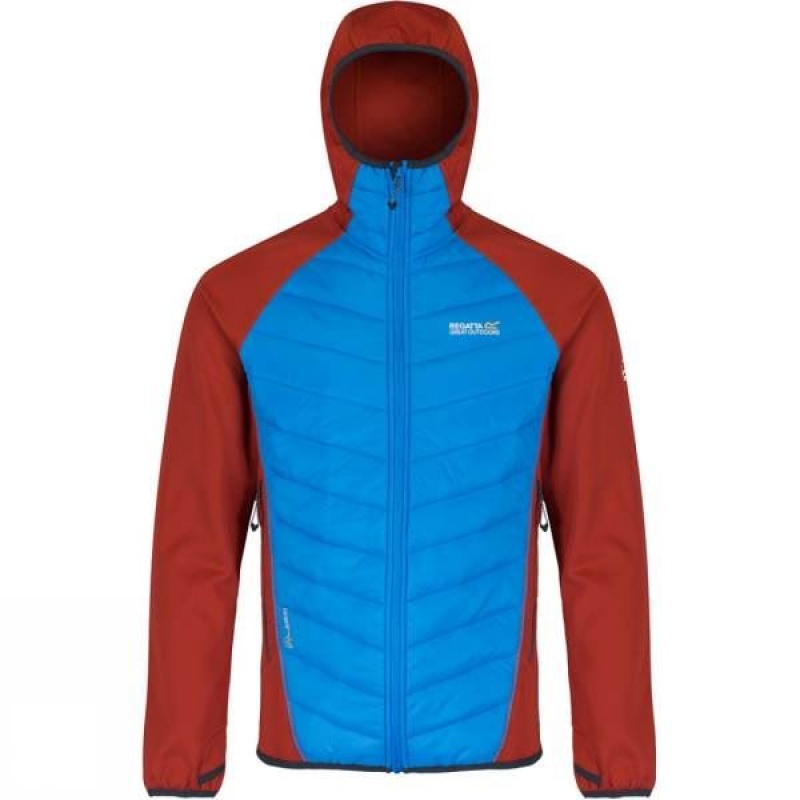 Men\'s Regatta Andreson II Hybrd Insulated Jackets Red / Blue India | PL44-094