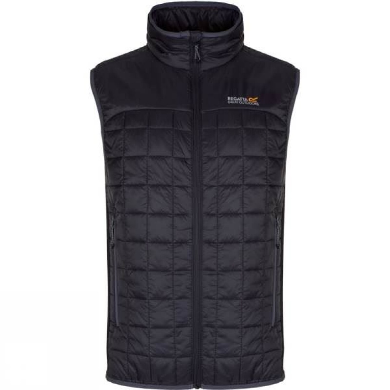 Men\'s Regatta Highfell II Bodywarmer Insulated Jackets Black India | IG17-765