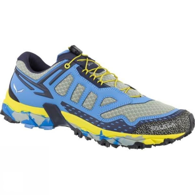 Men\'s Salewa Ultra Train Approach Shoes Blue India | MX38-549