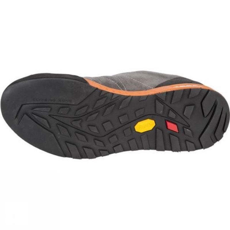 Men's Scarpa Gecko Approach Shoes Grey / Orange India | WR29-389