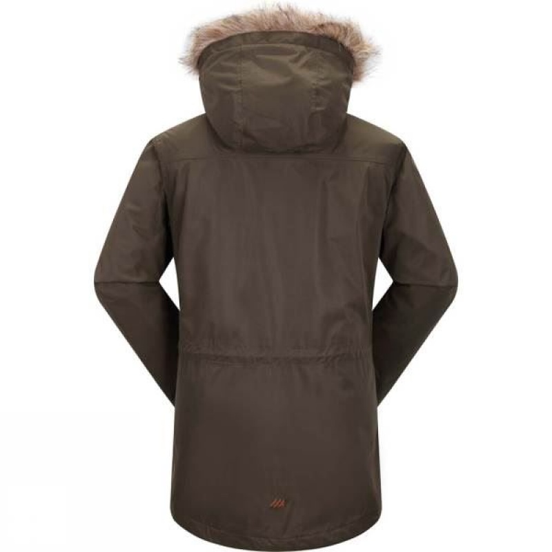 Men's Skogstad Voll Parka Insulated Jackets Brown India | GI09-319