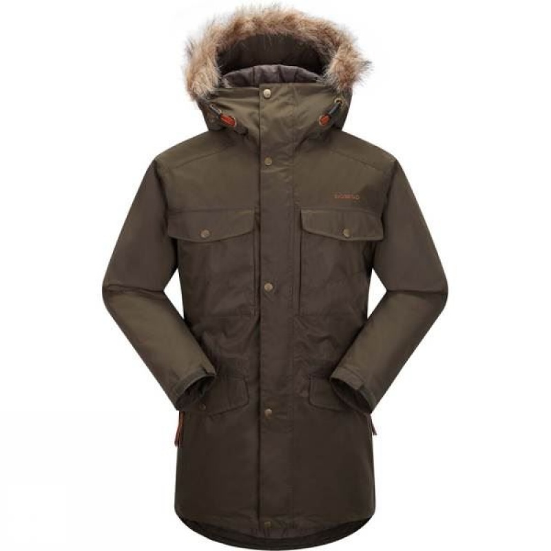 Men\'s Skogstad Voll Parka Insulated Jackets Brown India | GI09-319