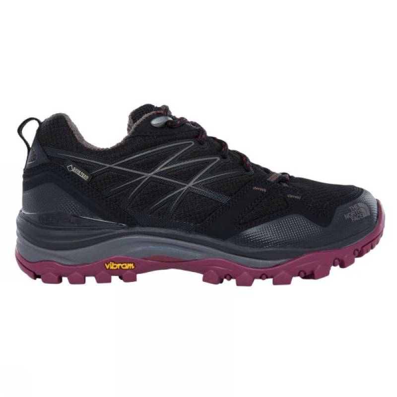 Men\'s The North Face Hedgehog Fastpack GTX Approach Shoes Black / Purple India | UC73-274