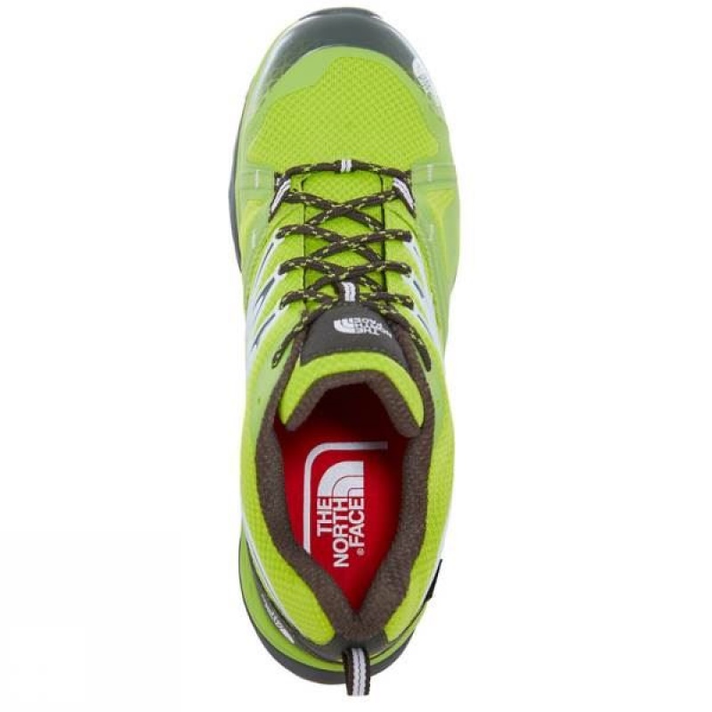 Men's The North Face Hedgehog Fastpack Lite GTX Boot Approach Shoes Green / White India | XN21-687