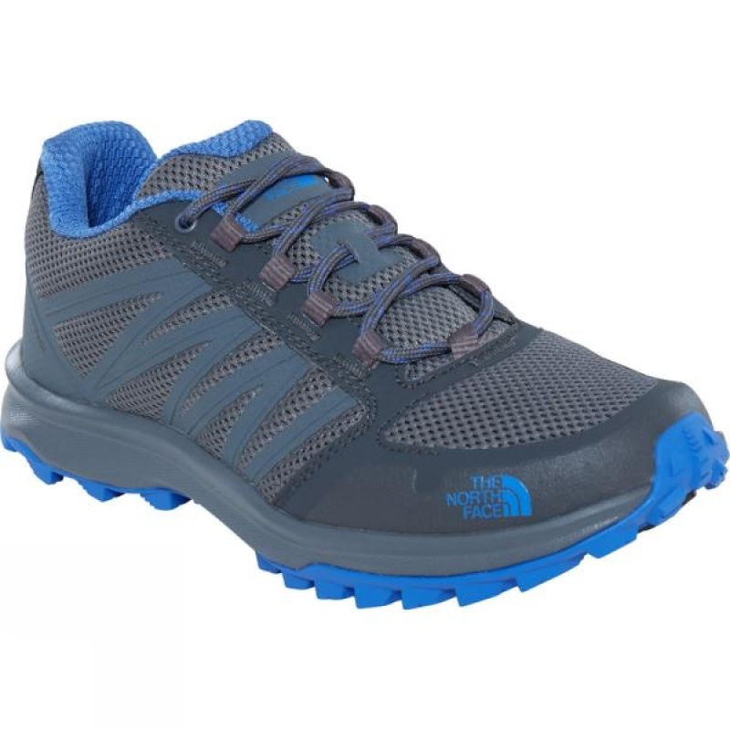 Men\'s The North Face Litewave Fastpack Approach Shoes Grey / Blue India | ZS88-491