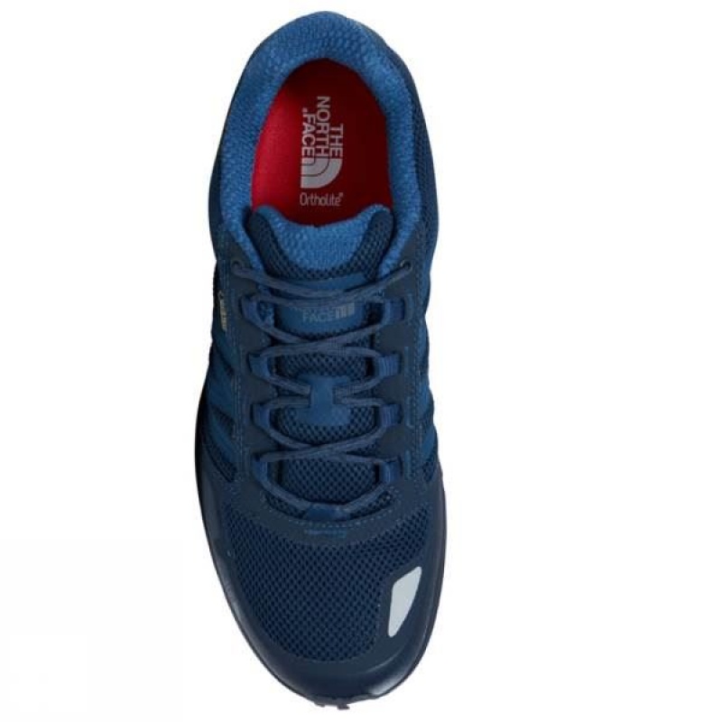 Men's The North Face Litewave Fastpack GTX Approach Shoes Blue / Grey India | QP92-726