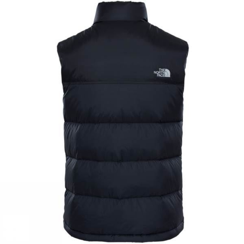 Men's The North Face Nuptse Vest Insulated Jackets Navy / Black India | BS99-843