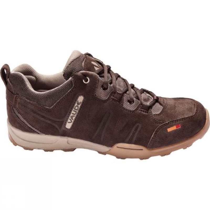 Men\'s Vaude Grounder Ceplex Low II Approach Shoes Brown India | IG95-813