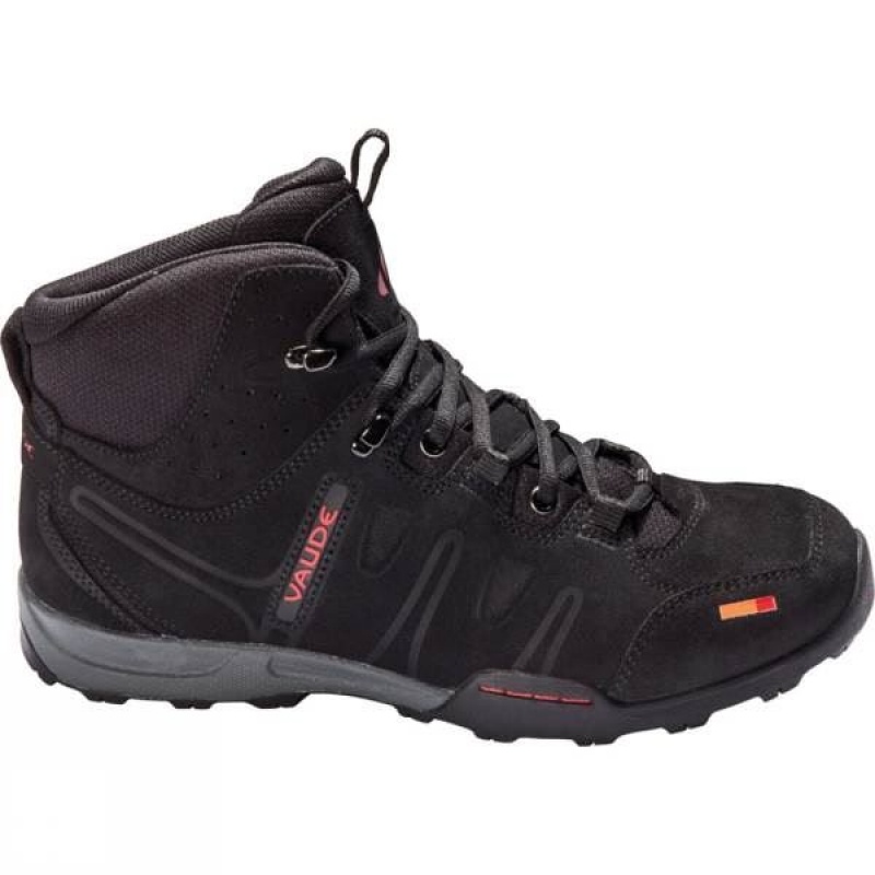 Men\'s Vaude Grounder Ceplex Mid II Walking Boots Black India | YB87-588