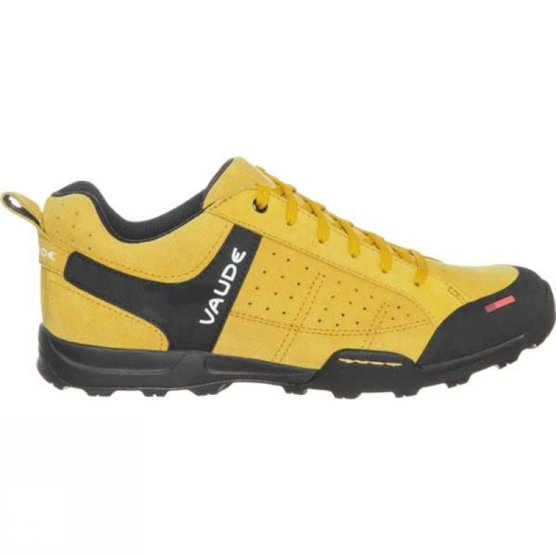 Men\'s Vaude Leva Approach Shoes Yellow India | QP95-467