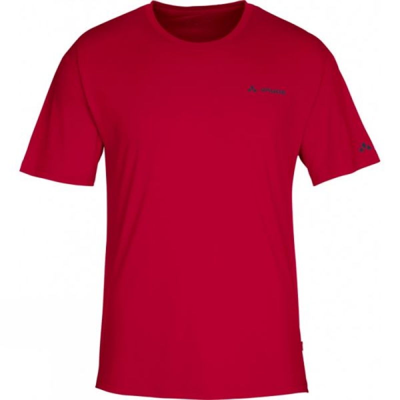 Men\'s Vaude Micro Big Fritz III T Shirts Red India | IS02-145