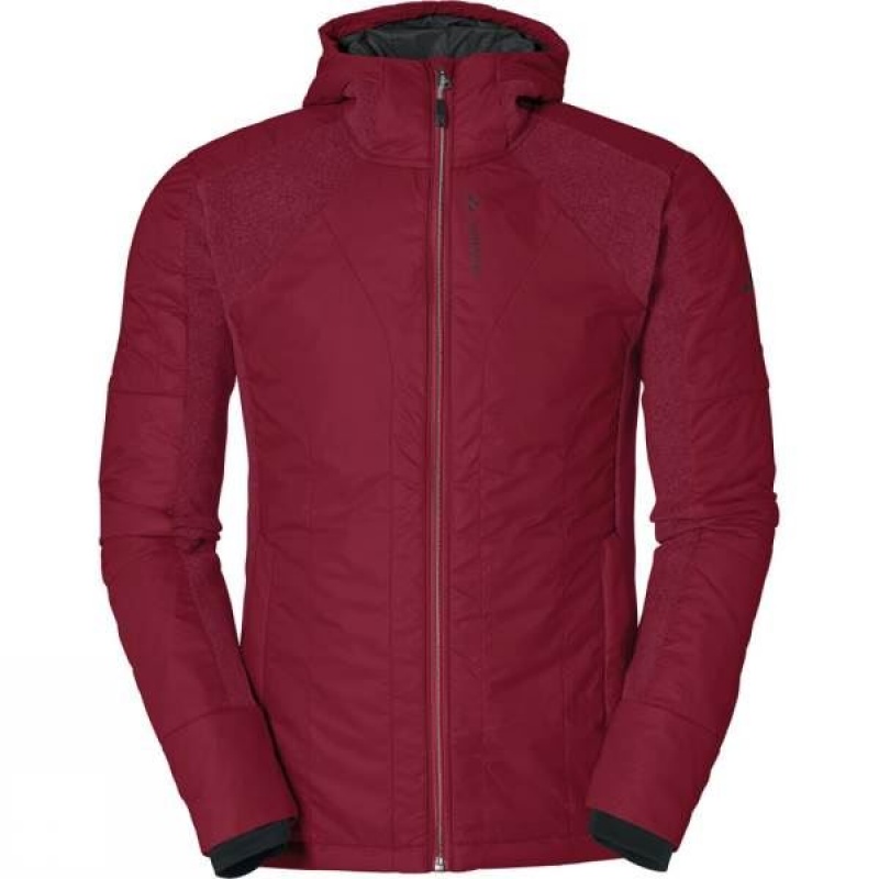 Men\'s Vaude Risti Insulated Jackets Dark Red India | WJ27-189