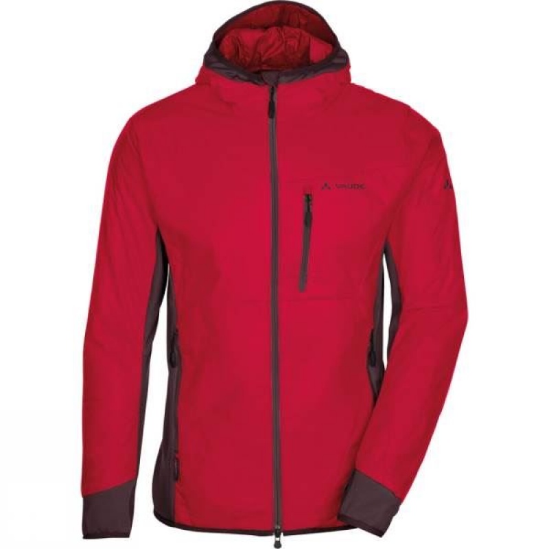 Men\'s Vaude Sesvenna Insulated Jackets Red India | KJ37-149